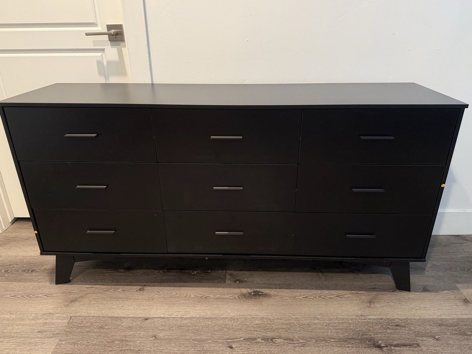 Brand New Modern Black Dresser with 9 Drawers