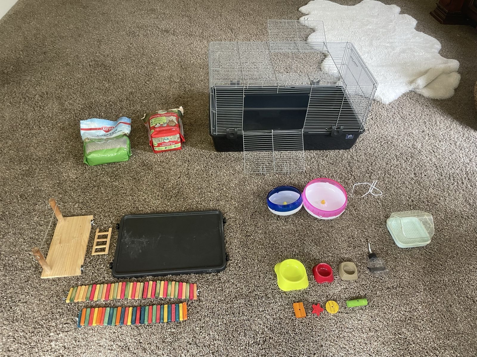 Hamster / small pet cage and equipment