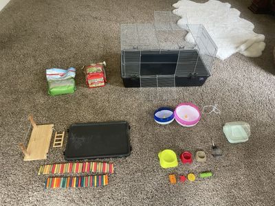 Hamster / small pet cage and equipment