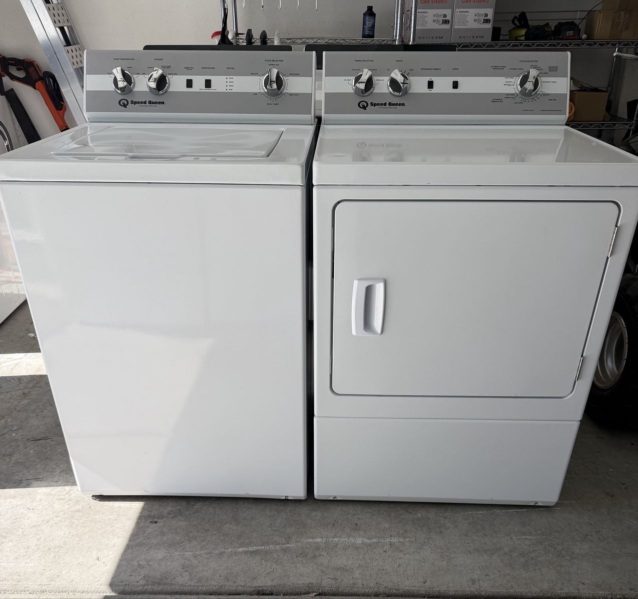 TC5 Commercial Speed Queen Set Washer & Electric Dryer