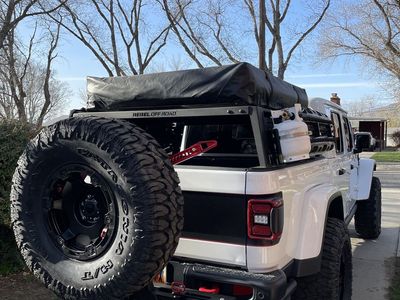 Rebel Off Road 1/2 Bed Rack, Jeep Gladiator
