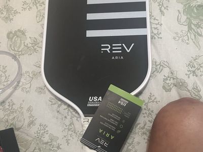 New REV ARIA Pickleball Paddle - USA Pickleball Approved, Midweight 8.0 oz, Raw T700 Carbon Fiber