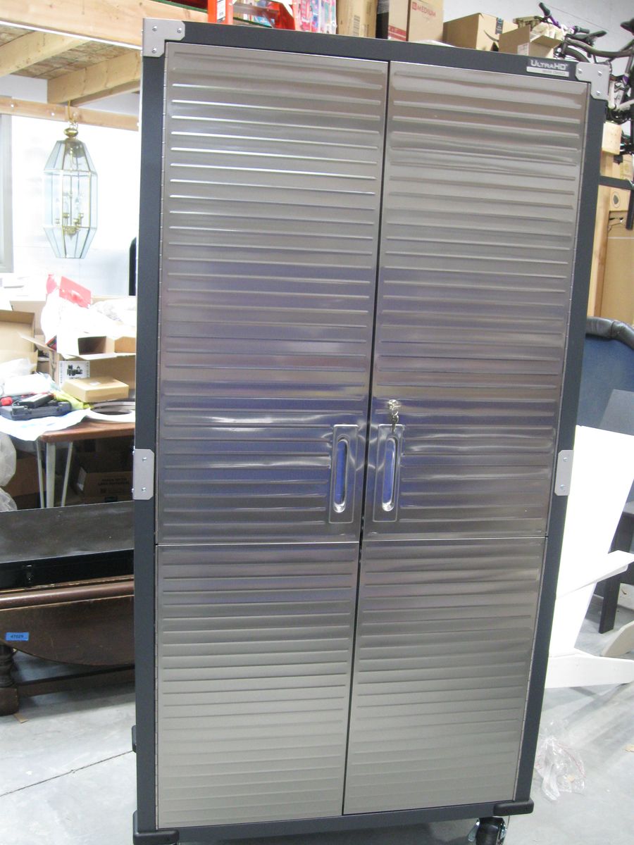 Brand New Locking Seville Classics UltraHD Storage Cabinet Graphite 36 x 18 x 72