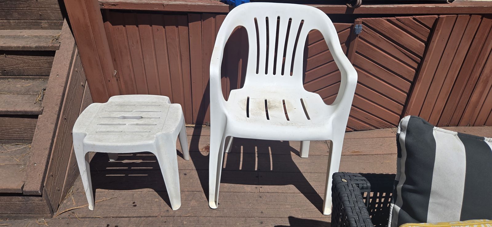 Patio chair and table