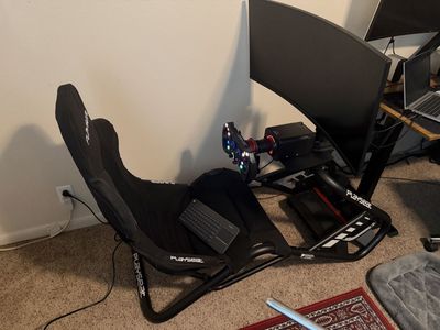 Playseat Trophy Racing Simulator w/ Simagic Alpha Mini, GT1-D Wheel & Acer 34" Ultrawide Monitor