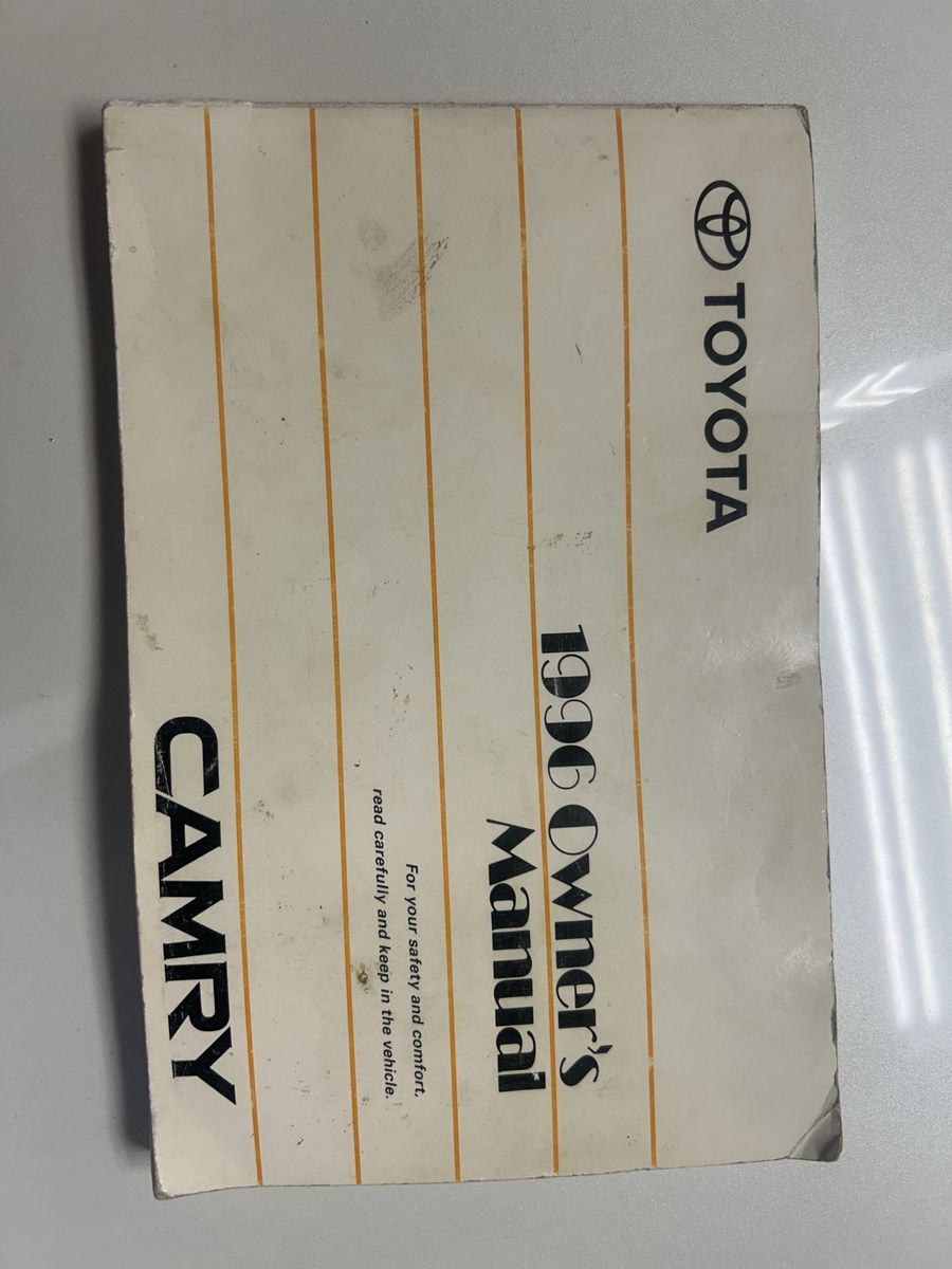 1996 Toyota Camry Owners Manual