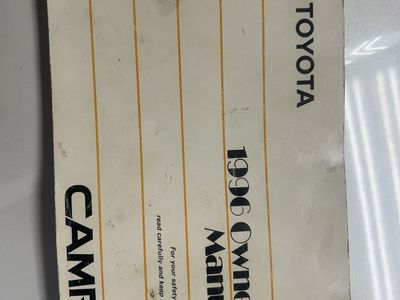 1996 Toyota Camry Owners Manual