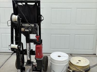 Southwire Maxis 3K Cable Puller with Milwaukee Drill and Rope - Used Condition
