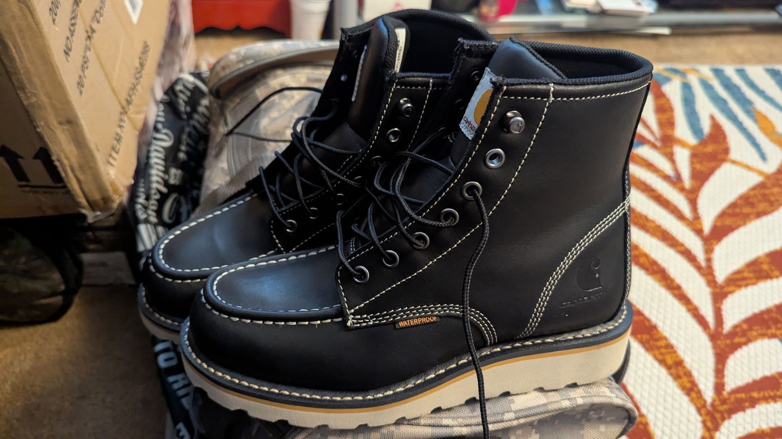 Carhartt black boots OBO
