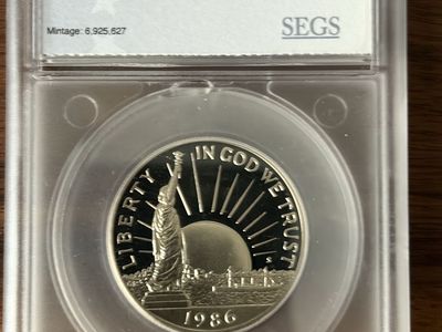 1986-S SEGS PR-70 Statue of Liberty Half Dollar