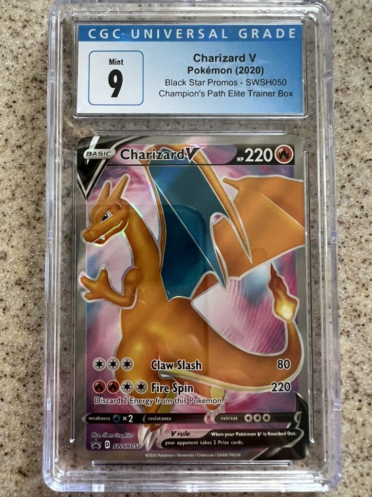 Charizard V Black Star Promo CGC Mint 9