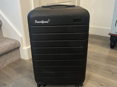 Away Carry-On Hardside Spinner Suitcase | Travelpass Edition with TSA Lock