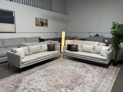 Modern Tweed Couches (Free Delivery)