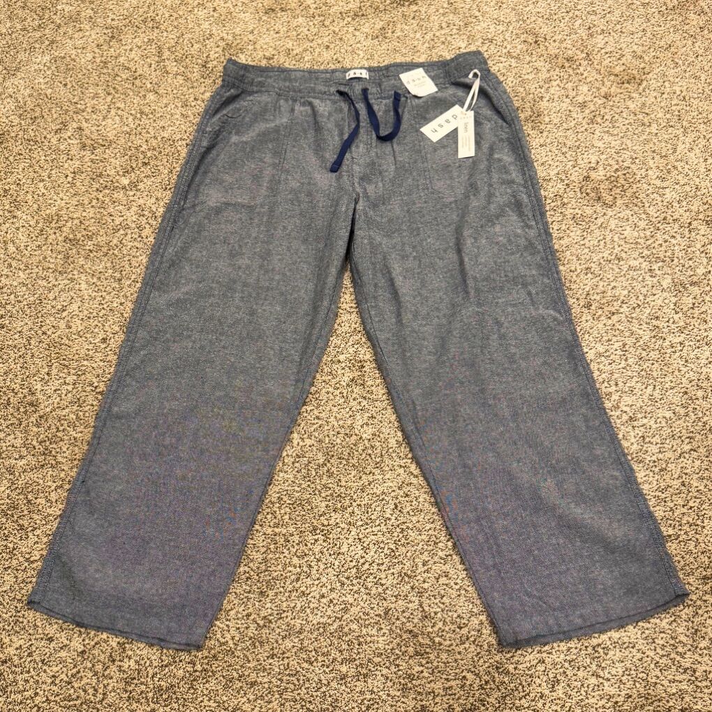 DASH Navy Linen Pants