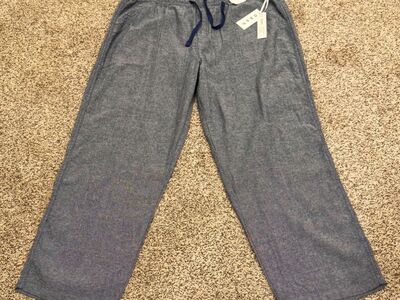 DASH Navy Linen Pants