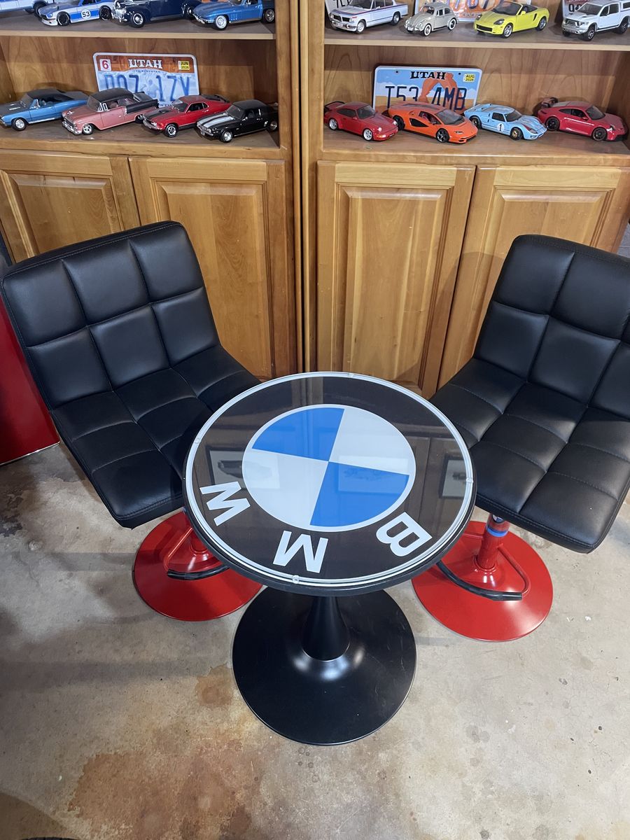 BMW Bar Stools And Table