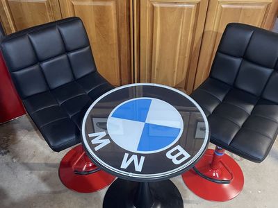 BMW Bar Stools And Table
