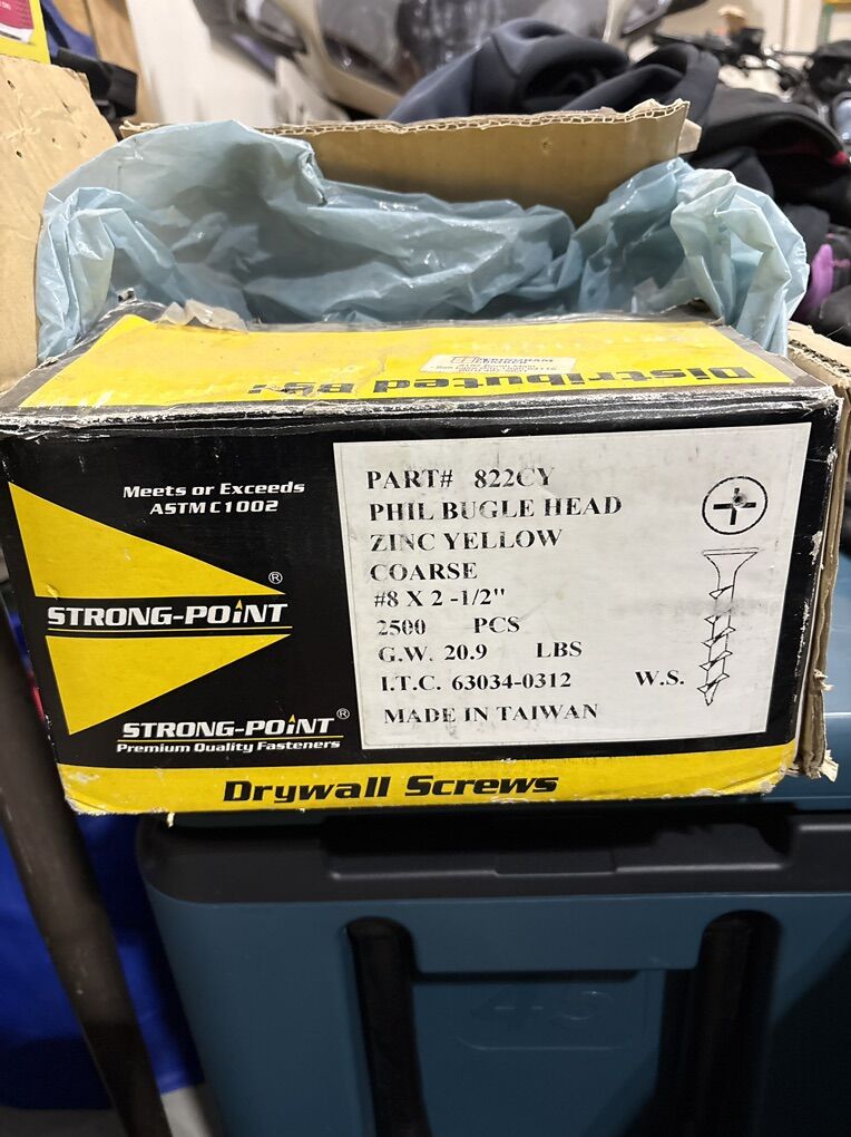 2.5 Inch Zinc Drywall Screws