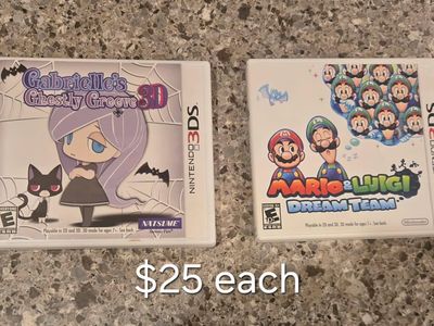 Nintendo 3ds games $25 each including Mario Luigi Dream Team! trades considered!~