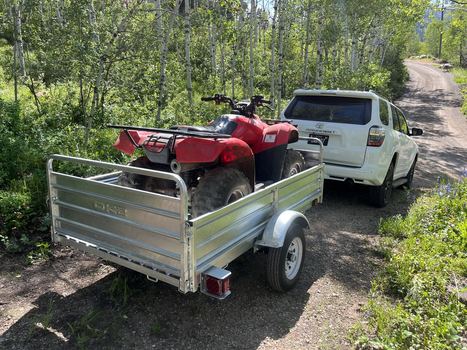 DK2 4.5 FT. X 7.5 FT. Galvanized Utility Trailer