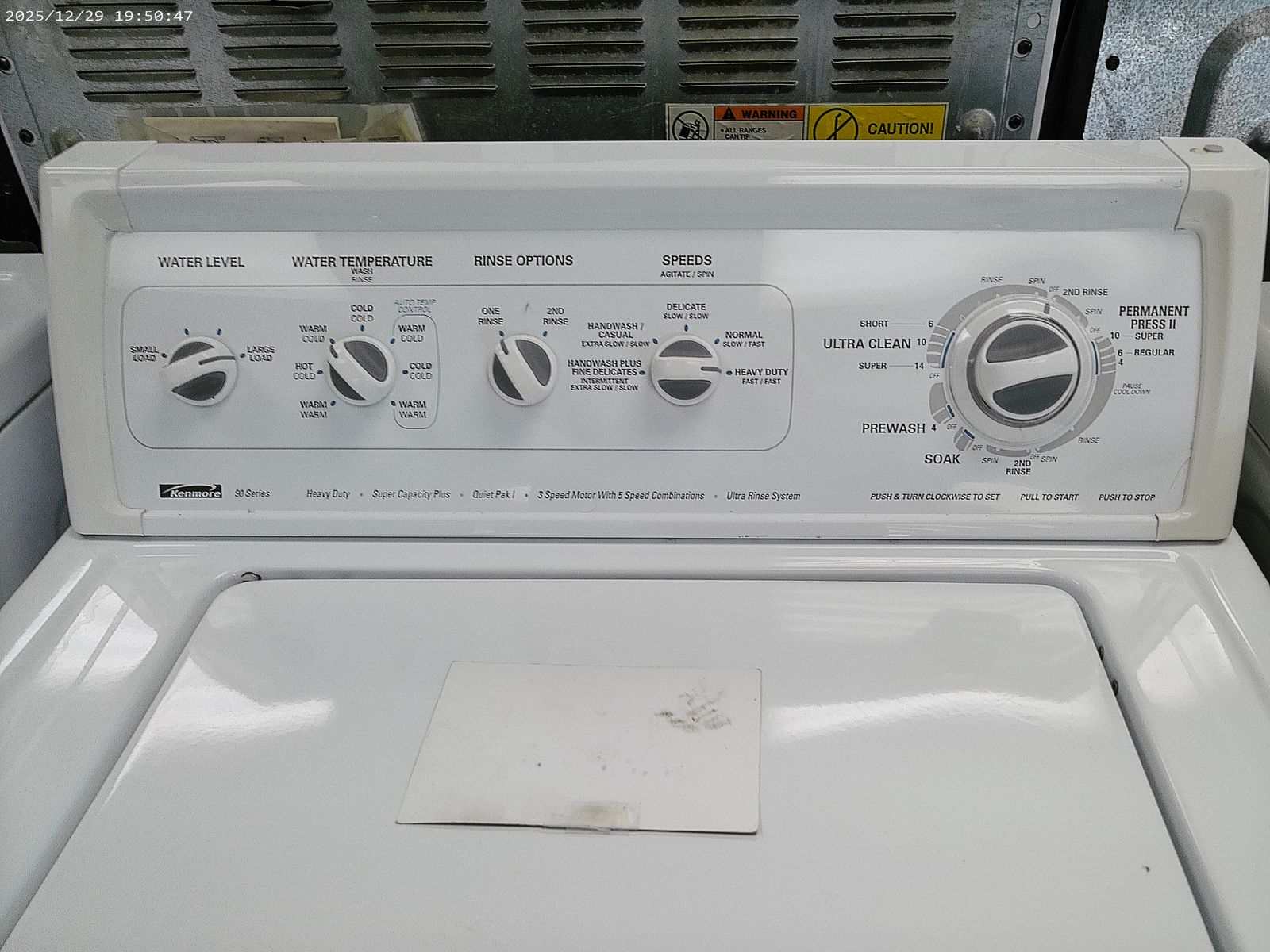 Kenmore Extra Large Capacity Washer~90 Day Guarantee