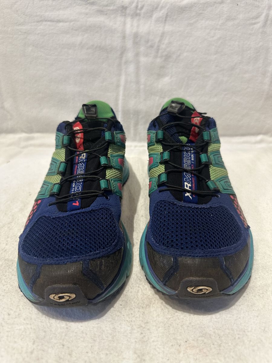 Salomon XR Mission women’s size 9, navy/green trail shoes
