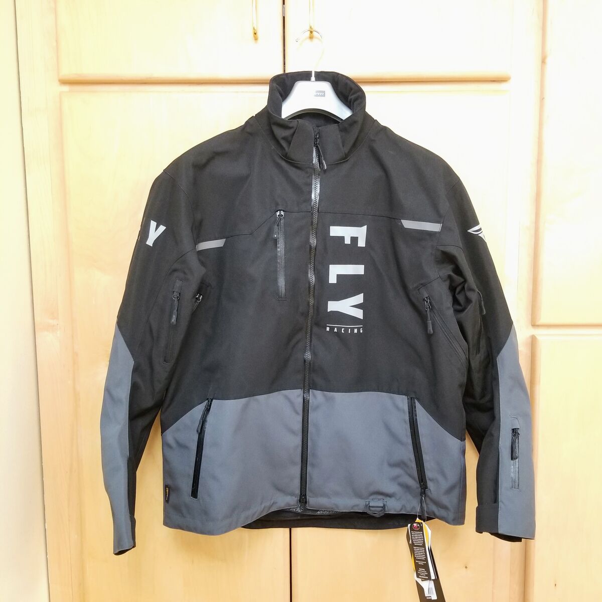 Fly Racing Carbon Jacket (Black/Grey, X-Large) (470-5205X-L-BIN5)