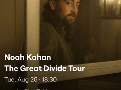 Noah Kahan The Great Divide Tour Tickets - Floor D, Row 21 (2 Tickets)