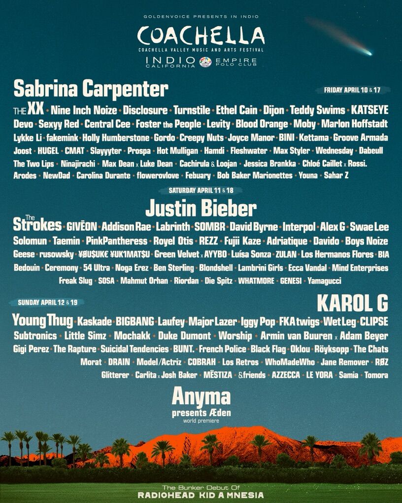 Coachella W2 GA Ticket