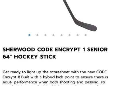 RH SENIOR Hockey Stick Sherwood Encrypt 1