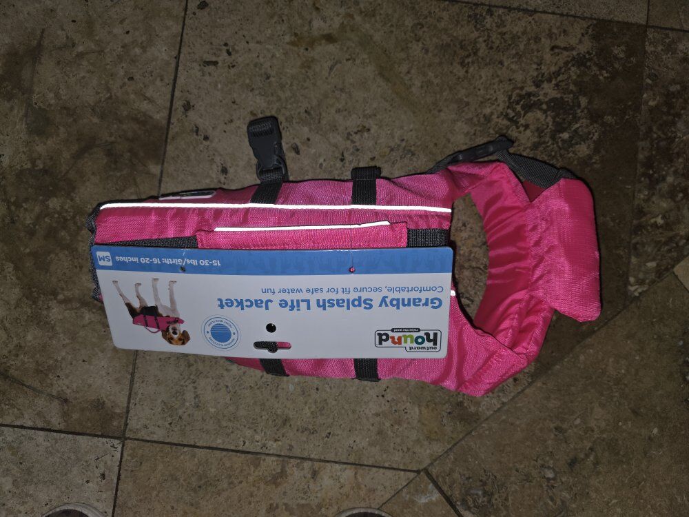 Safety Pink Small Dog Swim Life Vest Life Jacket