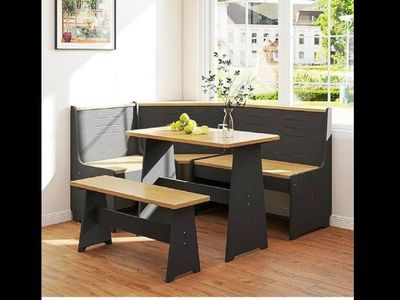 NEW- Breakfast Nook Dining Table Set