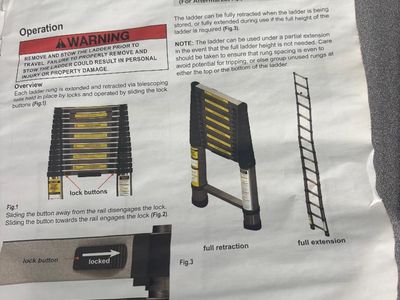 Lippert on the go 12.5 ft telescoping ladder