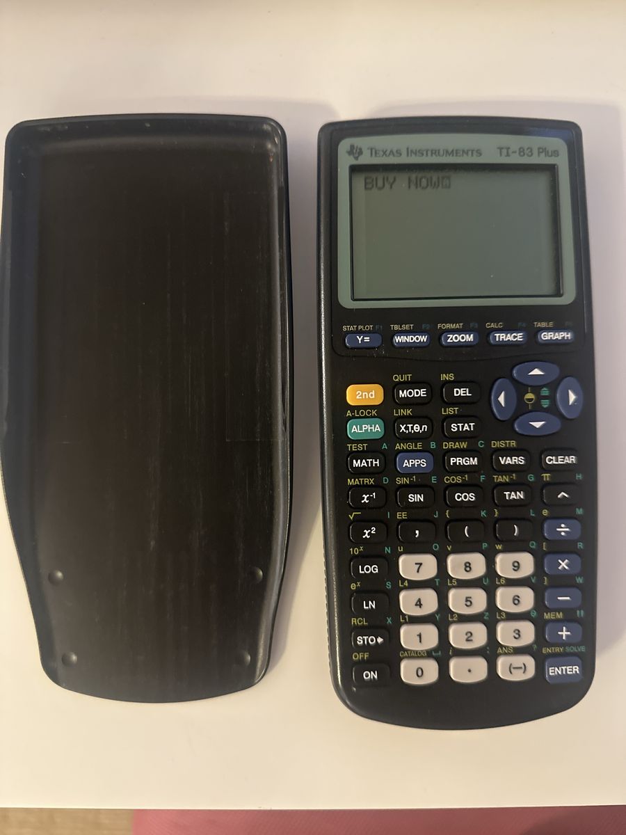 Texas Instruments TI-83 Plus Graphing Calculator with Cover Case