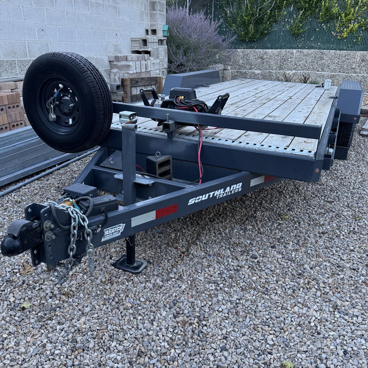18' Southland Lowboy Flatbed Trailer