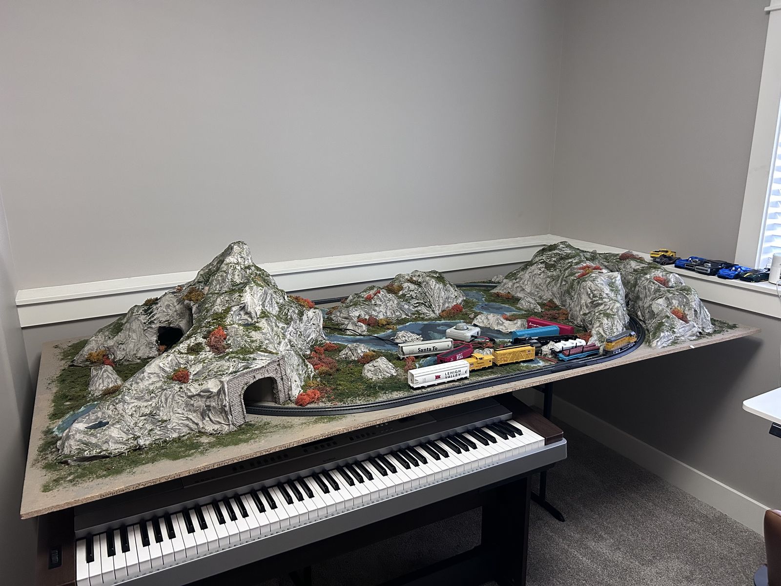 Train set and layout