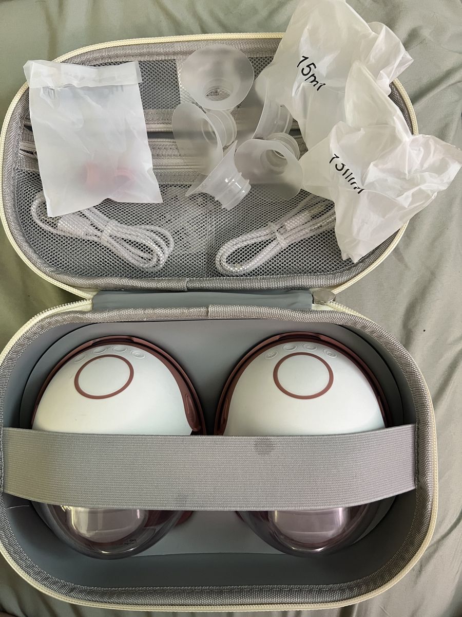 Momcozy M6 Mobile Style Hands-free Slim Portable Double Electric Breast Pump with Case