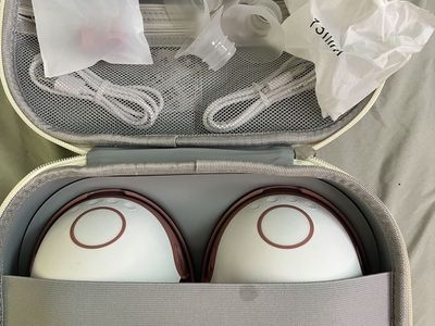 Momcozy M6 Mobile Style Hands-free Slim Portable Double Electric Breast Pump with Case
