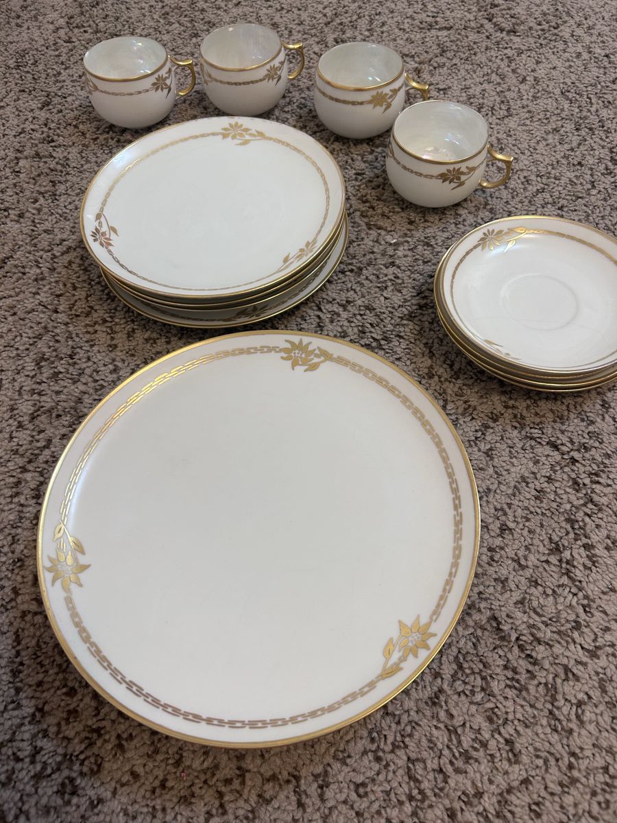 Arzberg (Bavaria) Porcelain Dinnerware Set - Gold Trim, Made in Germany