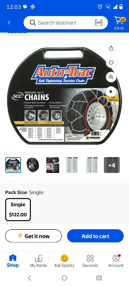 Auto Trac Truck and SUV tire chains