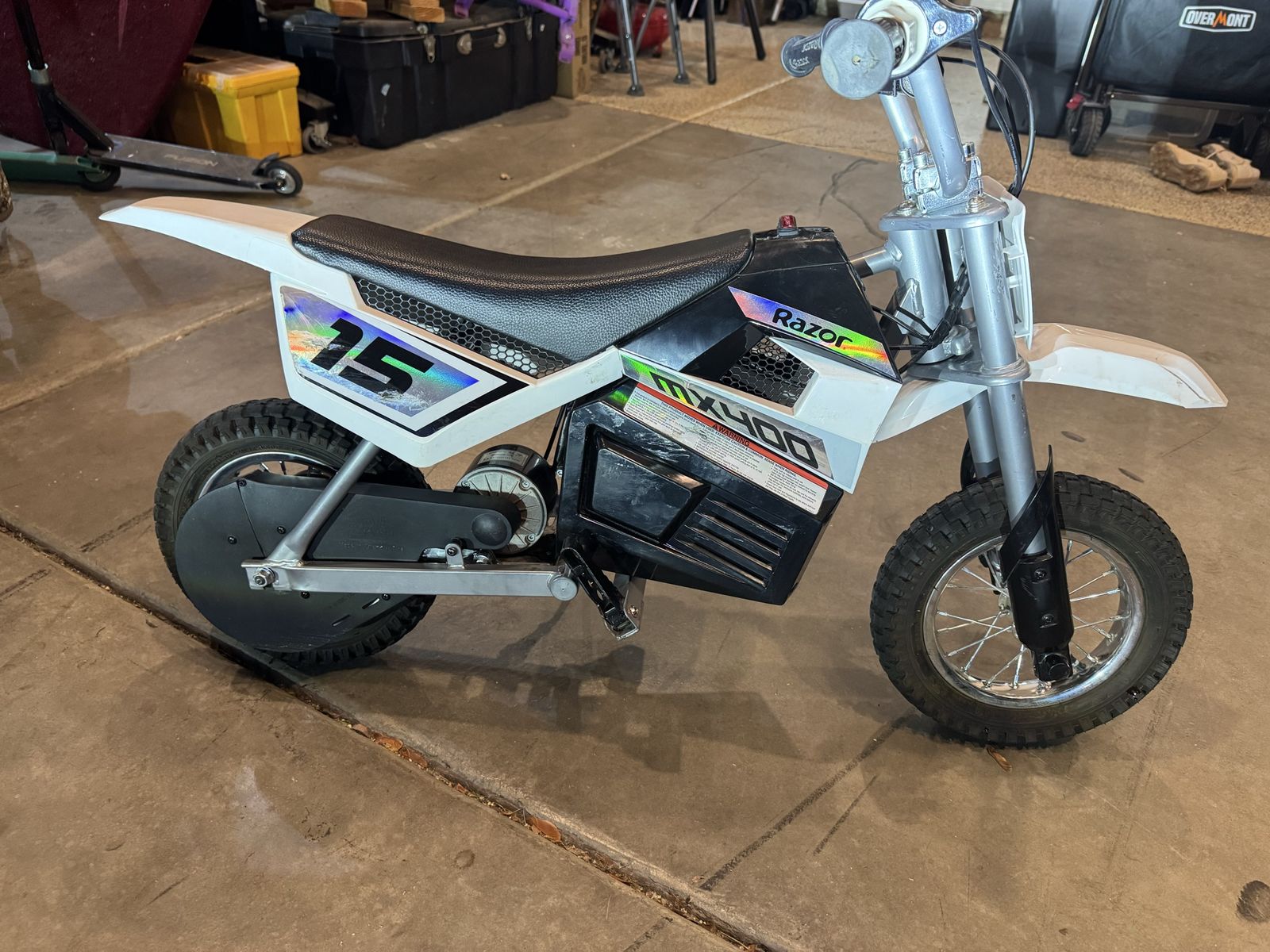 Razor MX400 Electric Motocross Bike - White