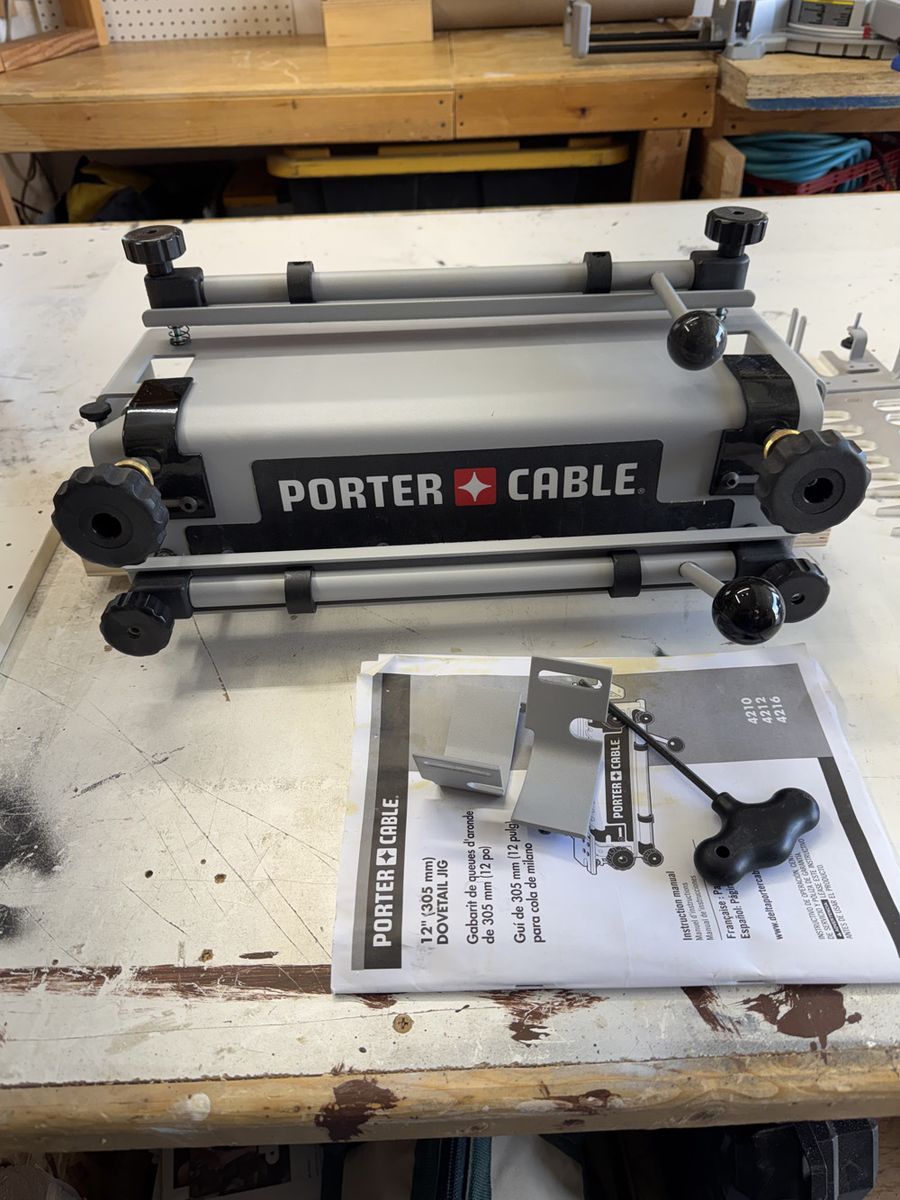 Porter Cable 12 Inch Dovetail Jig Model 4212 with Templates and Bits