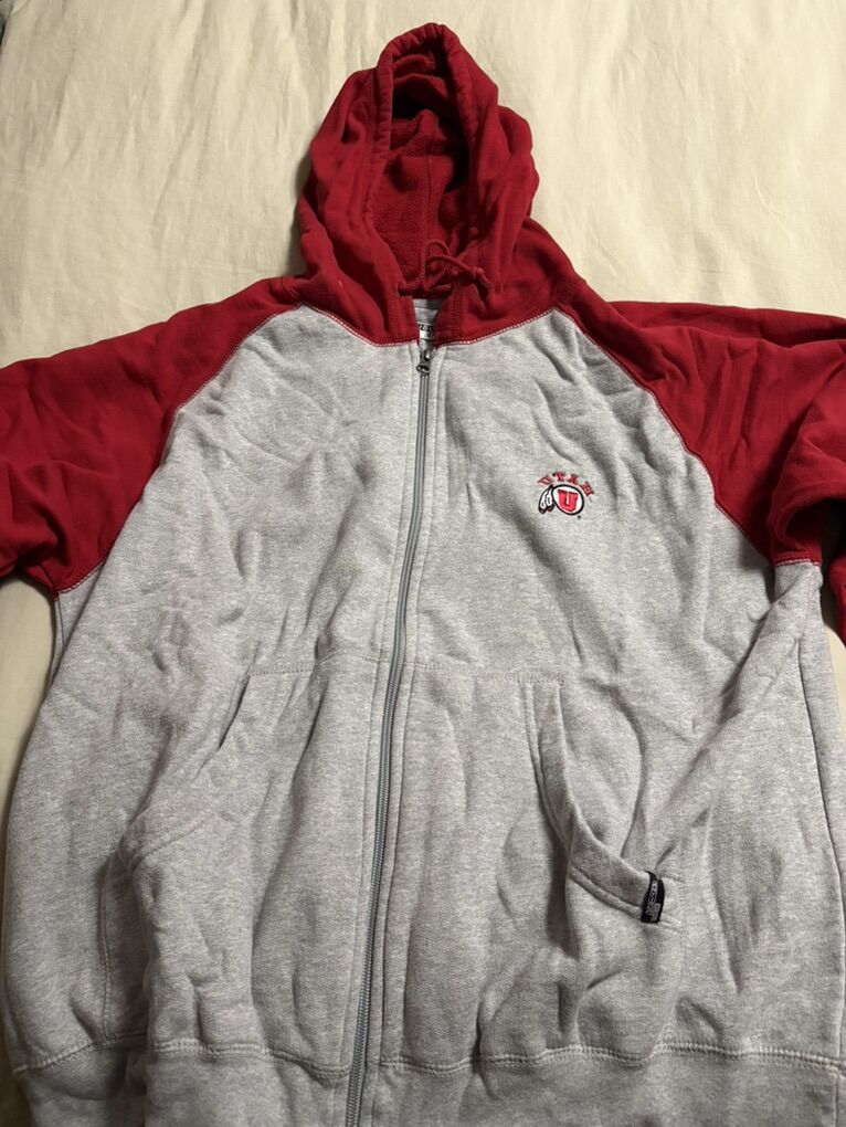 Utah Utes Hoodie Mens Large