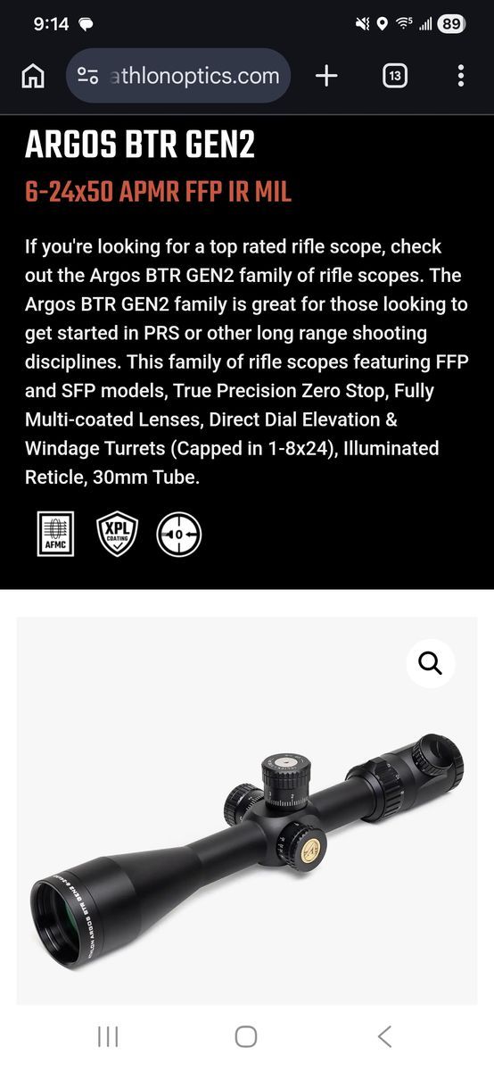 Athlon Argos BTR Gen2