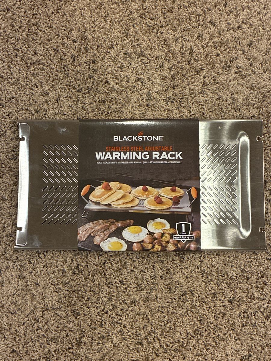 Blackstone Stainless Steel Adjustable Warming Rack for Griddles