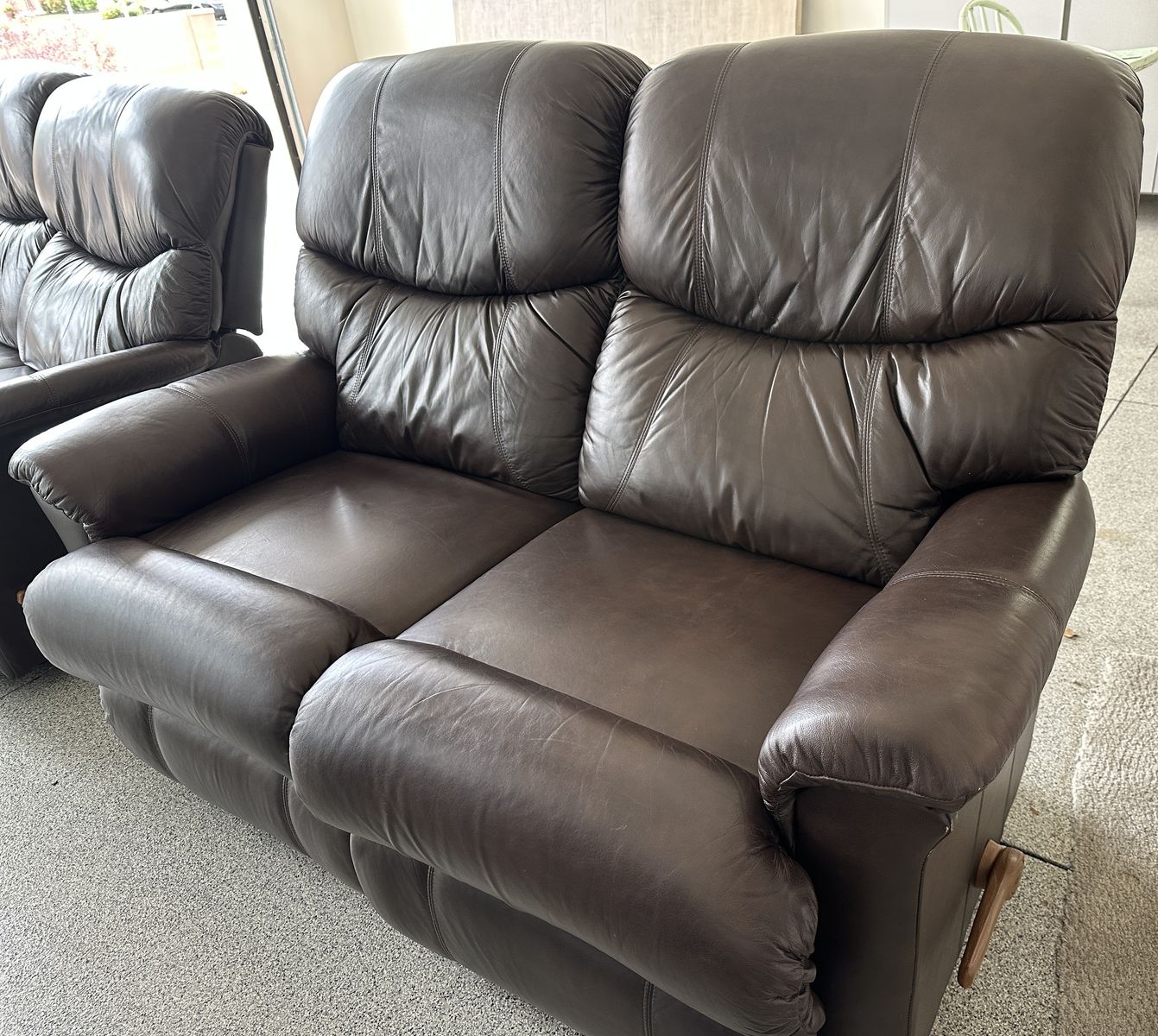 Leather Recliner Couch