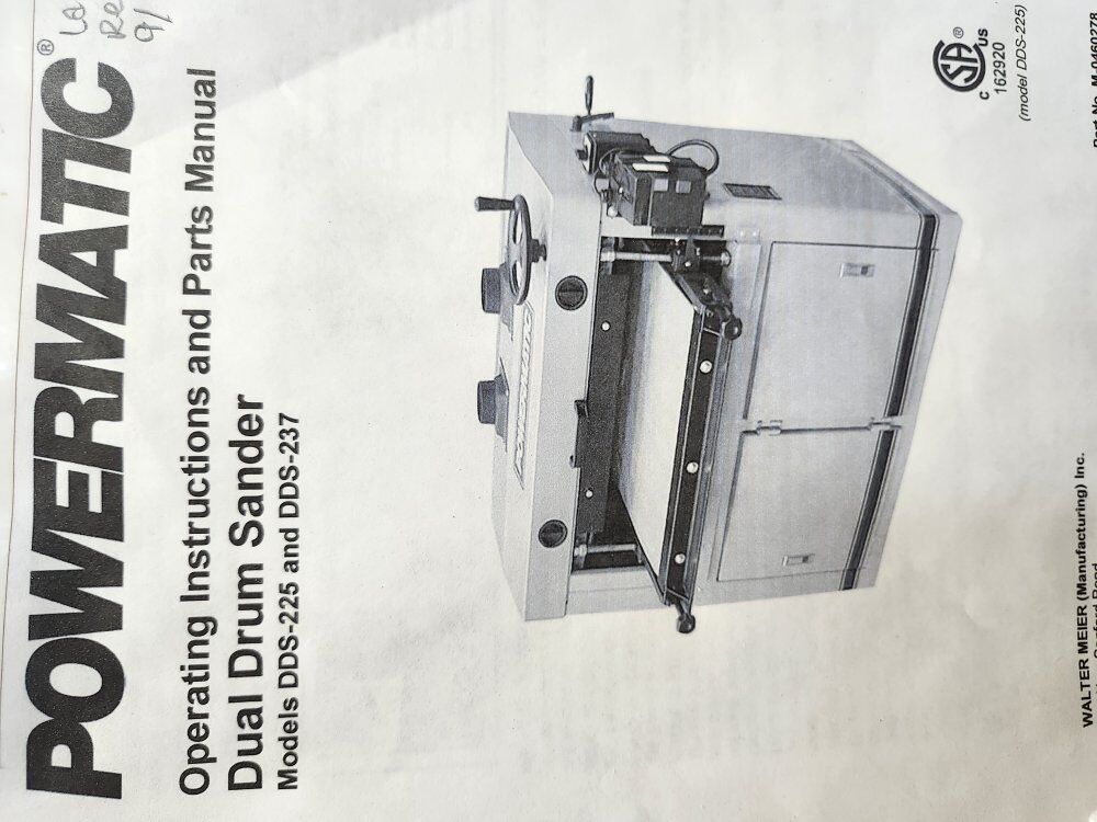 Drum Sander/Powermatic DDS 25