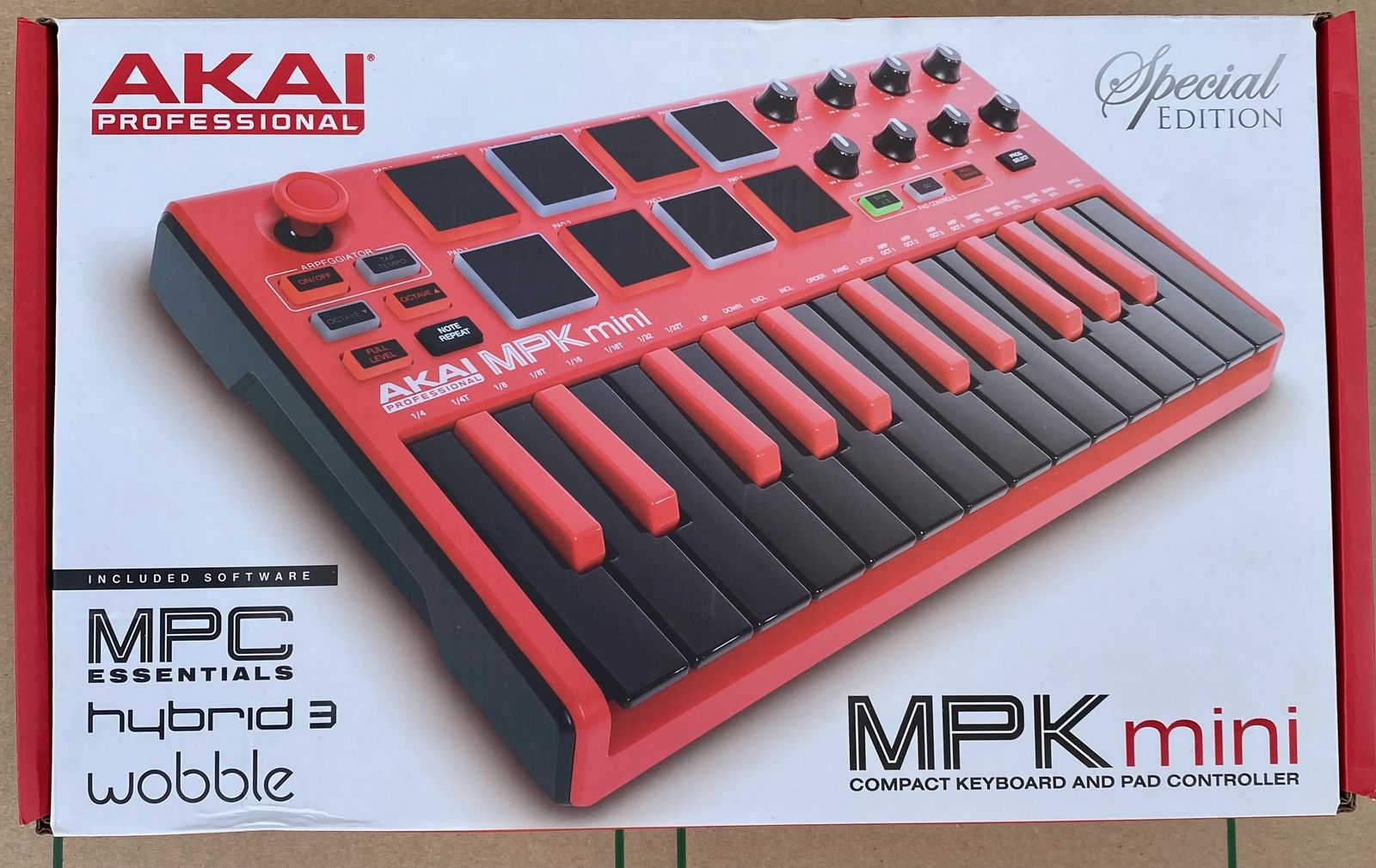 NIB Akai Professional MPK Mini Special Edition Red 25-Key USB MIDI Controller