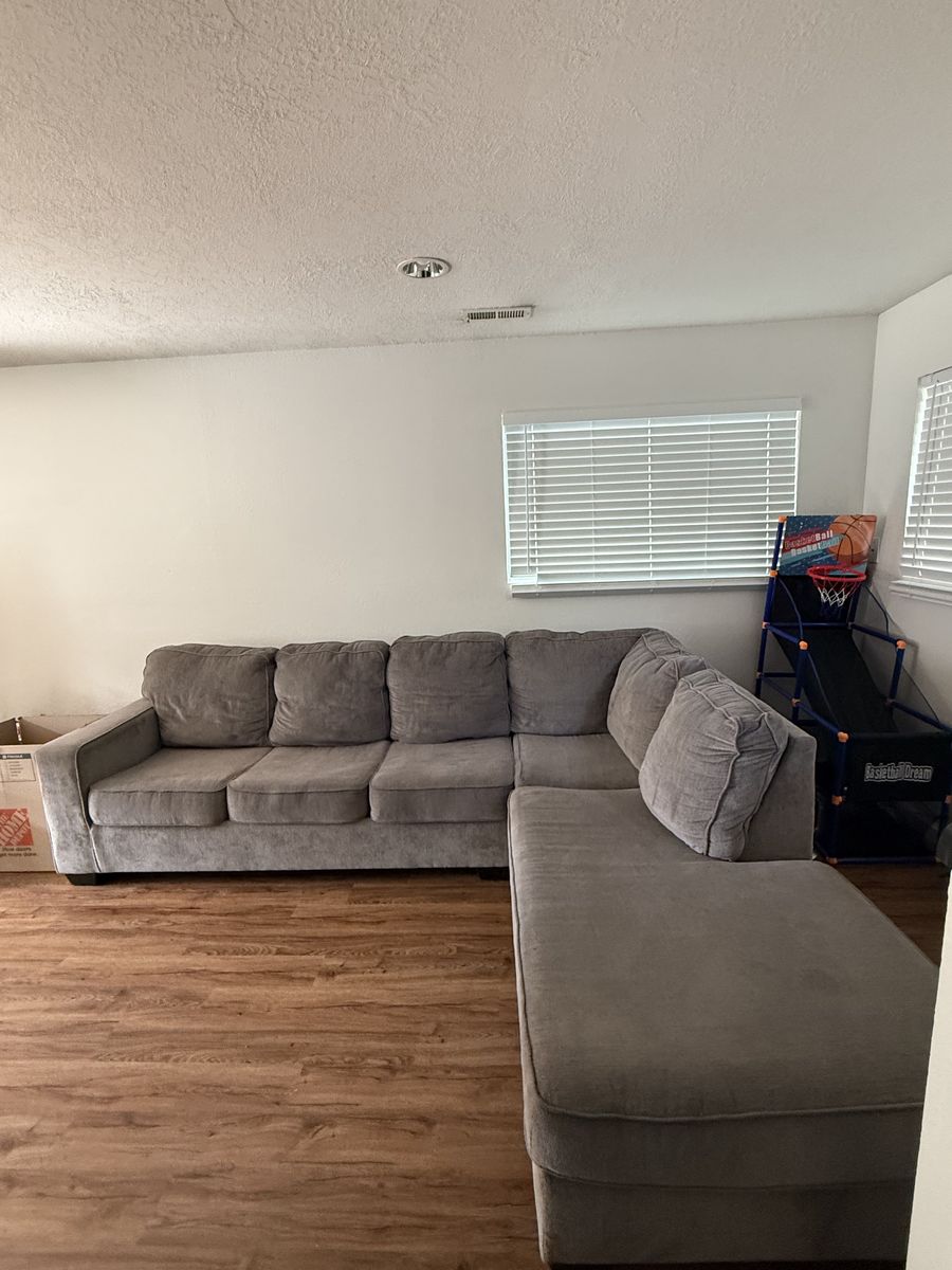 Grey sectional
