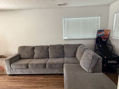 Grey sectional